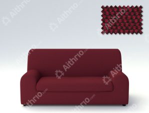 Ελαστικά καλύμματα καναπέ Ξεχωριστό Μαξιλάρι Bielastic Viena-Τριθέσιος-Μπορντώ -10+ Χρώματα Διαθέσιμα-Καλύμματα Σαλονιού